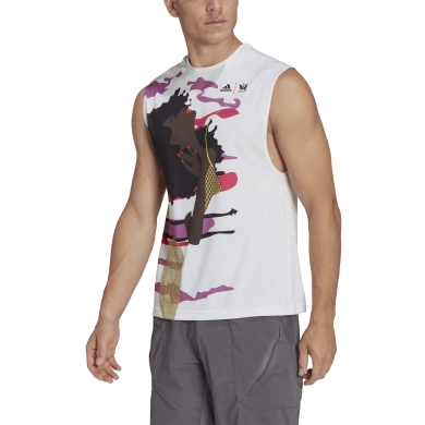 adidas x Thebe Magugu Tanktop tenisowy Nowy Jork bez rękawów biały męski